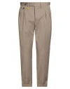 Manuel Ritz Man Pants Khaki Size 38 Virgin Wool, Elastane In Brown
