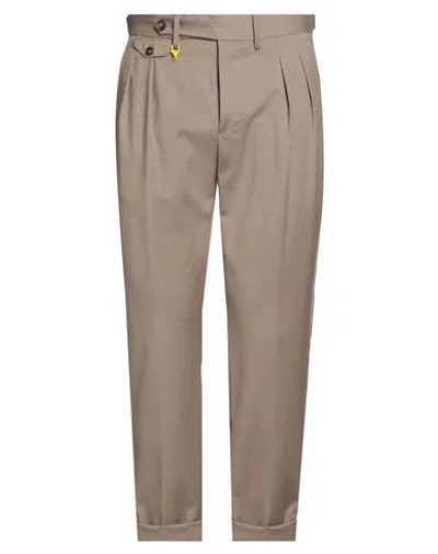 Manuel Ritz Kids'  Man Pants Khaki Size 38 Virgin Wool, Elastane In Brown