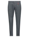 Manuel Ritz Man Pants Lead Size 30 Cotton, Elastane In Grey