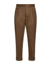 Manuel Ritz Man Pants Light Brown Size 38 Virgin Wool, Elastane In Brown
