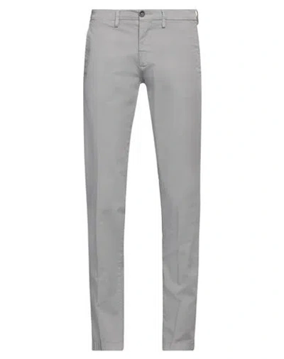 Manuel Ritz Man Pants Light Grey Size 28 Cotton, Elastane