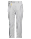Manuel Ritz Man Pants Light Grey Size 30 Virgin Wool, Elastane