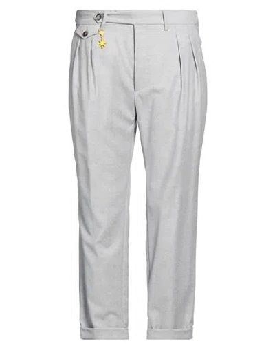 Manuel Ritz Man Pants Light Grey Size 30 Virgin Wool, Elastane