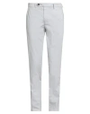 Manuel Ritz Man Pants Light Grey Size 32 Cotton, Elastane In Gray