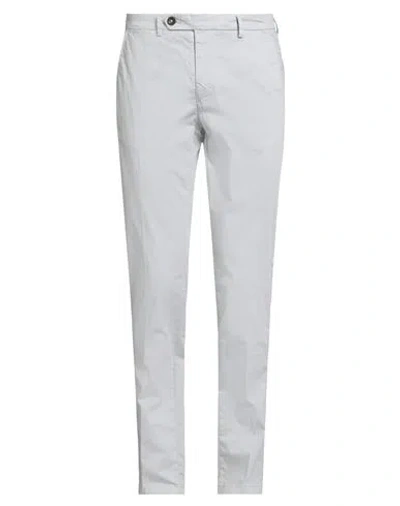 Manuel Ritz Man Pants Light Grey Size 32 Cotton, Elastane In Gray
