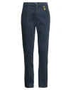 Manuel Ritz Man Pants Midnight Blue Size 30 Cotton, Elastane