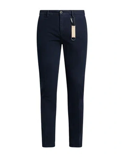 Manuel Ritz Man Pants Midnight Blue Size 34 Cotton, Elastane