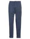 Manuel Ritz Man Pants Midnight Blue Size 36 Cotton, Elastane