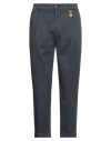 Manuel Ritz Man Pants Midnight Blue Size 36 Cotton, Polyester, Elastane In Blue