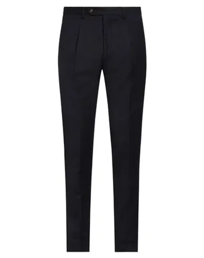 Manuel Ritz Man Pants Midnight Blue Size 36 Wool, Elastane