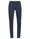 Manuel Ritz Man Pants Midnight Blue Size 38 Cotton, Elastane