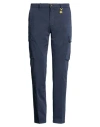Manuel Ritz Man Pants Midnight Blue Size 40 Cotton, Elastane