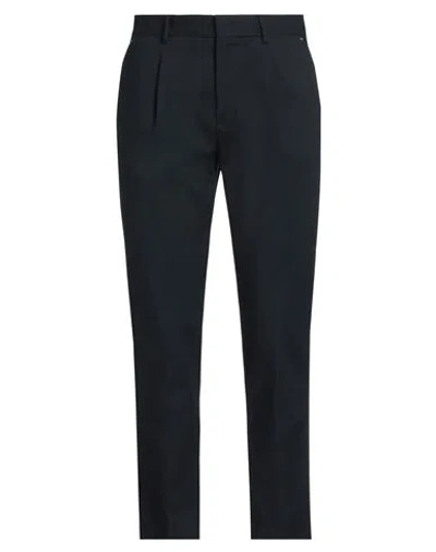 Manuel Ritz Man Pants Midnight Blue Size 40 Cotton, Polyamide, Elastane In Blue