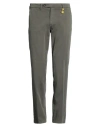 Manuel Ritz Man Pants Military Green Size 36 Cotton, Elastane
