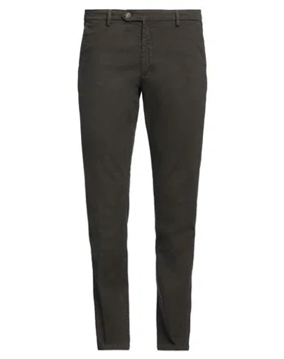 Manuel Ritz Man Pants Military Green Size 38 Cotton, Elastane