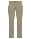 Manuel Ritz Man Pants Military Green Size 38 Cotton, Elastane