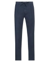 Manuel Ritz Man Pants Navy Size 40 Cotton, Elastane In Navy Blue