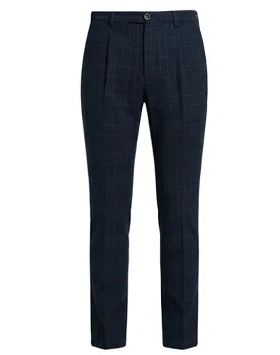 Manuel Ritz Man Pants Navy Size 30 Cotton, Polyester, Elastane In Blue