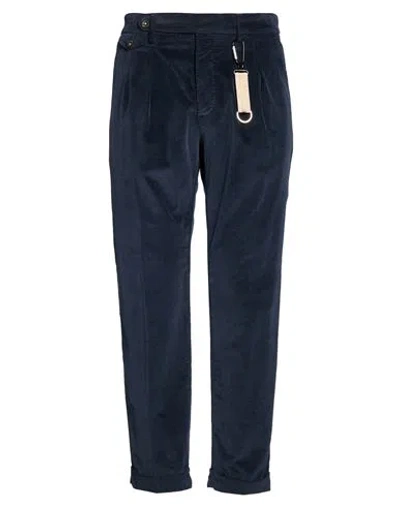 Manuel Ritz Man Pants Navy Size 36 Cotton, Modal, Elastane