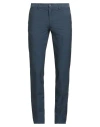 Manuel Ritz Man Pants Navy Size 38 Cotton, Elastane In Blue