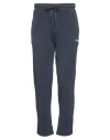 Manuel Ritz Man Pants Navy Size S Cotton, Elastane In Navy Blue