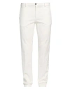 Manuel Ritz Man Pants Off White Size 38 Cotton, Elastane