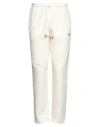 Manuel Ritz Man Pants Off White Size Xxl Cotton, Elastane
