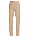 Manuel Ritz Man Pants Sand Size 30 Cotton, Polyamide, Elastane In Brown