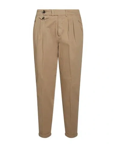 Manuel Ritz Man Pants Sand Size 36 Cotton, Elastane In Multi