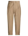Manuel Ritz Man Pants Sand Size 36 Wool, Elastane In Green