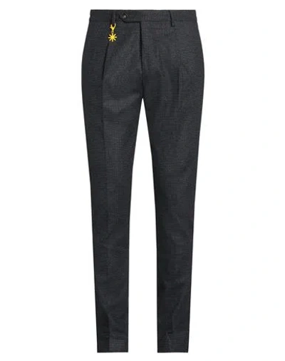 Manuel Ritz Man Pants Steel Grey Size 32 Virgin Wool, Polyester, Elastane