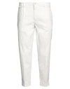 Manuel Ritz Man Pants White Size 30 Cotton, Elastane In White