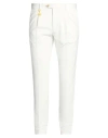 Manuel Ritz Man Pants White Size 32 Cotton, Polyamide, Elastane