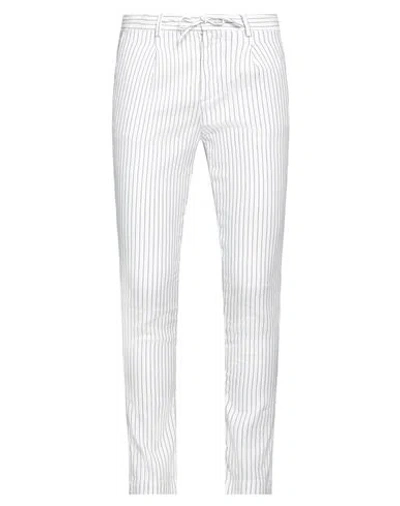 Manuel Ritz Man Pants White Size 36 Cotton, Linen, Polyester
