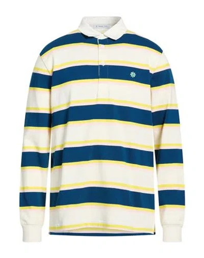 Manuel Ritz Man Polo Shirt Off White Size L Cotton