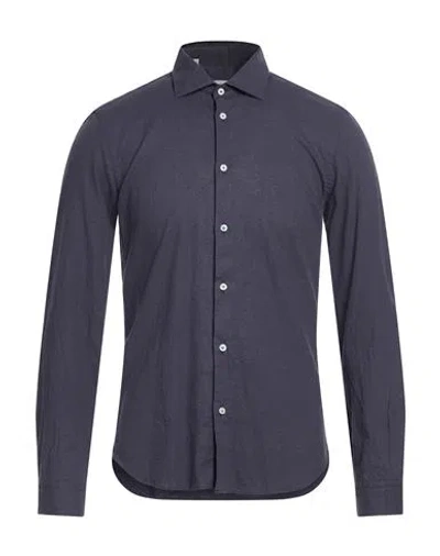 Manuel Ritz Man Shirt Blue Size 17 ½ Linen, Cotton