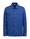 Manuel Ritz Man Shirt Blue Size 40 Cotton, Elastane