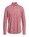 Manuel Ritz Man Shirt Fuchsia Size 16 ½ Cotton, Elastane In Pink
