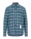 Manuel Ritz Man Shirt Green Size 40 Cotton In Green