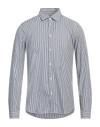 Manuel Ritz Man Shirt Midnight Blue Size 17 Cotton In Blue