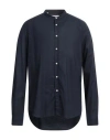 Manuel Ritz Buttoned-up Cotton Shirt In Blue