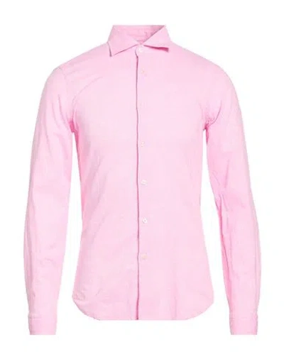 Manuel Ritz Man Shirt Pink Size 15 ¾ Linen, Cotton