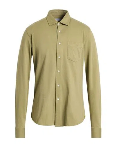 Manuel Ritz Man Shirt Sage Green Size 17 Cotton