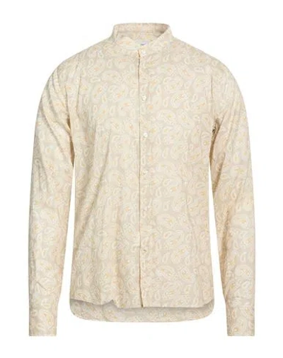 Manuel Ritz Man Shirt Sand Size 17 Cotton In Pink