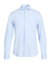 Manuel Ritz Man Shirt Sky Blue Size 16 ½ Cotton, Elastane