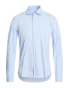Manuel Ritz Man Shirt Sky Blue Size 17 ½ Cotton, Elastane
