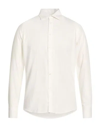 Manuel Ritz Man Shirt White Size 15 ½ Cotton In Neutral