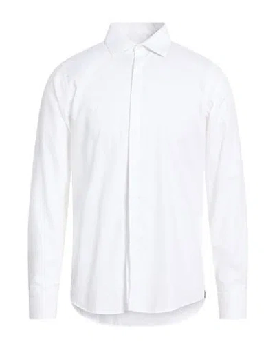 Manuel Ritz Man Shirt White Size 16 Cotton In Multi