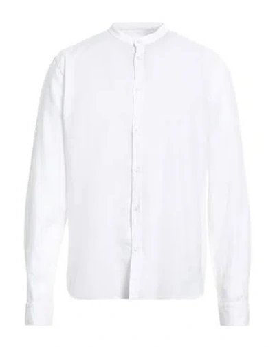Manuel Ritz Man Shirt White Size 17 ½ Linen, Cotton