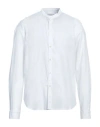 Manuel Ritz Man Shirt White Size 17 Linen, Cotton